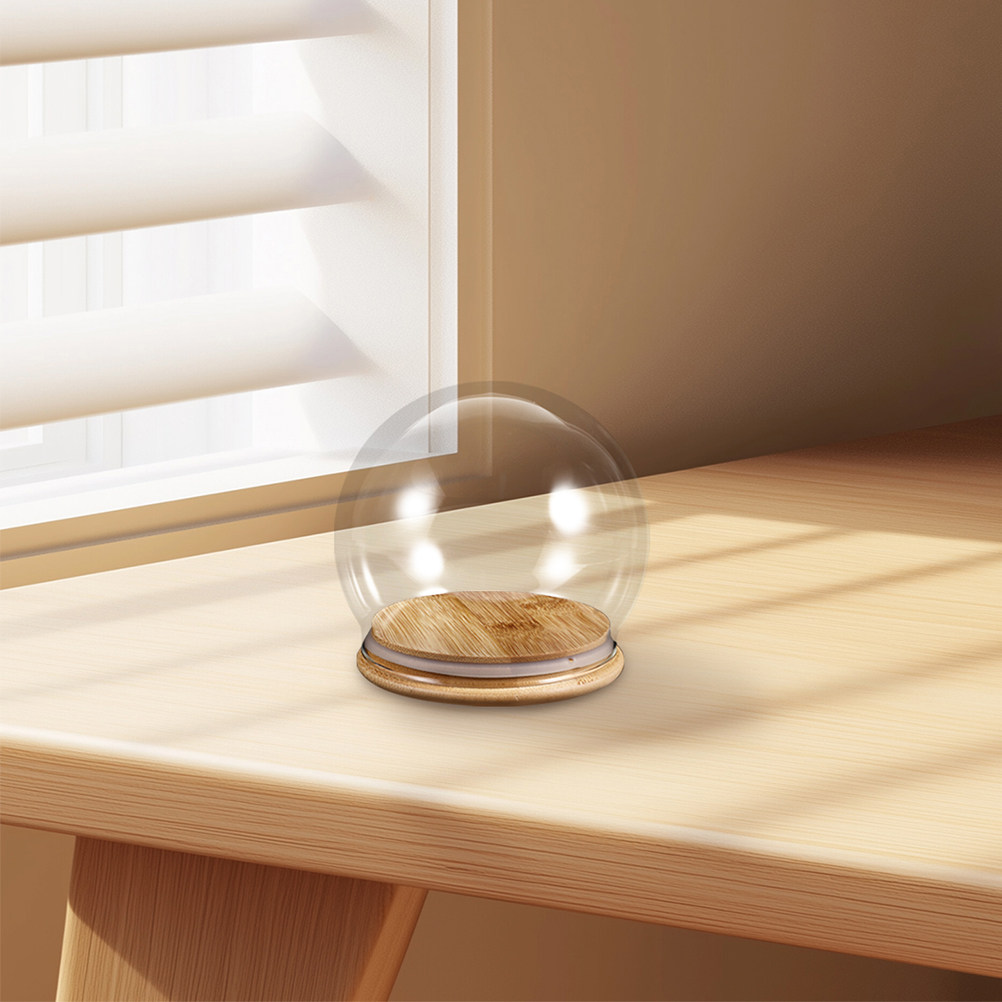 2Pcs Clear Glass Dome Display  - Plastic Dome Clear ulasan dan harga