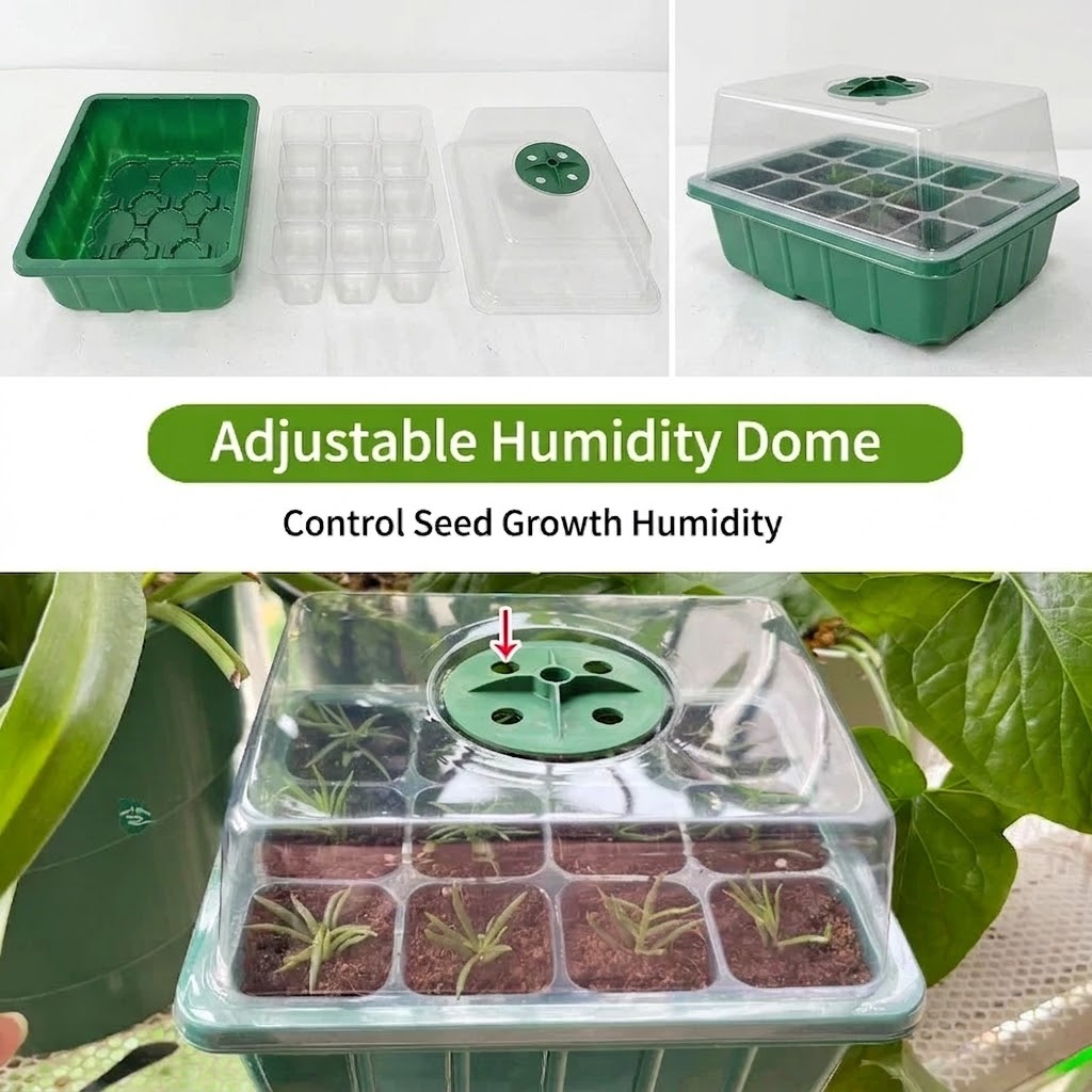 Seed Starter Tray with Plant L - Humidity Dome Kit ulasan dan harga