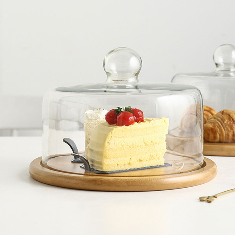 18Cm Glass Cake Dome Cover Cle - Plastic Dome Clear ulasan dan harga