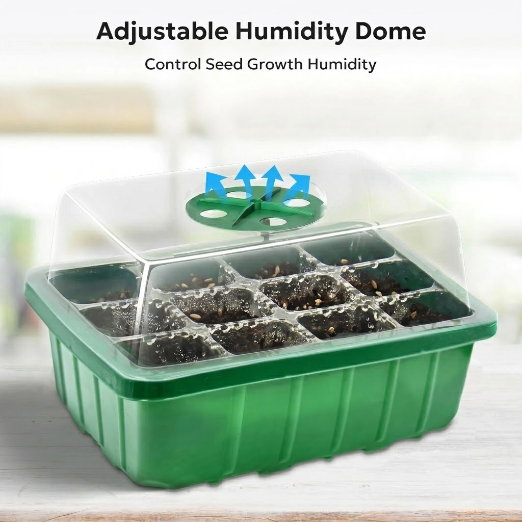 Elevated Seedling Starter Tray - Humidity Dome Kit ulasan dan harga