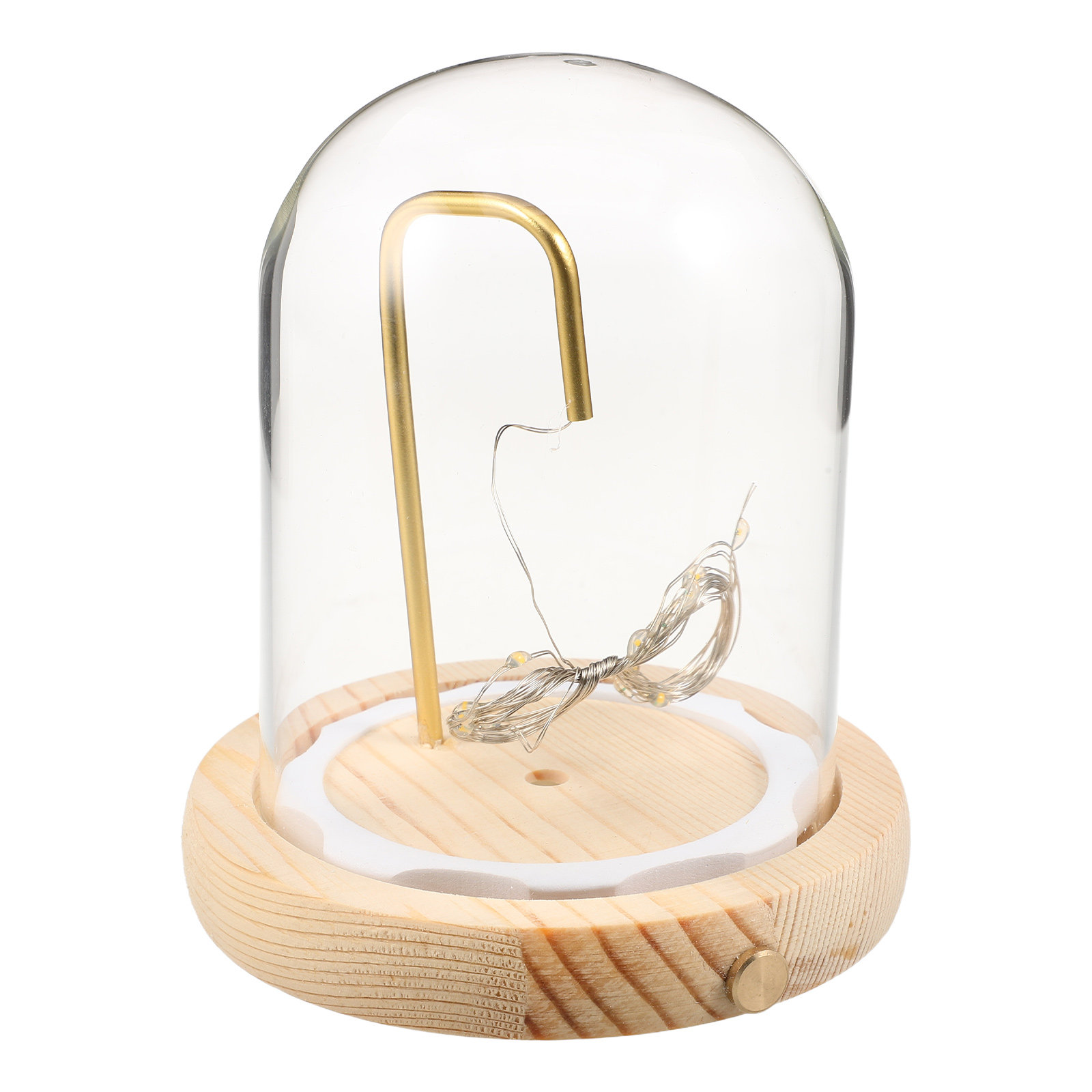 Glass Display Dome Wood Base L - Plastic Dome Clear ulasan dan harga
